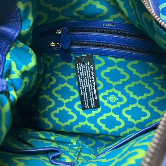 OR Yany New Royal Blue leather shoulder bag - Picture 5 of 11